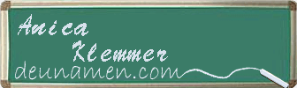 Anica Klemmer Visitenkarte